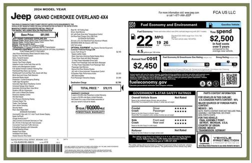 2024 Jeep Grand Cherokee Overland