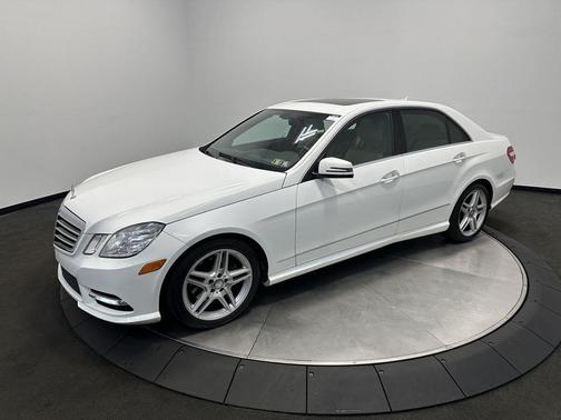 Polar White 2013 Mercedes-Benz E-Class 4MATIC