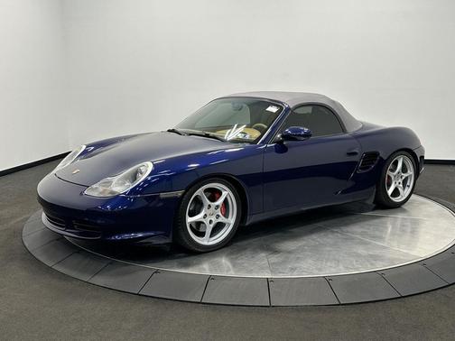 blue 2004 Porsche Boxster S