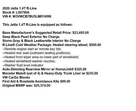 2020 Volkswagen Jetta 1.4T R-Line