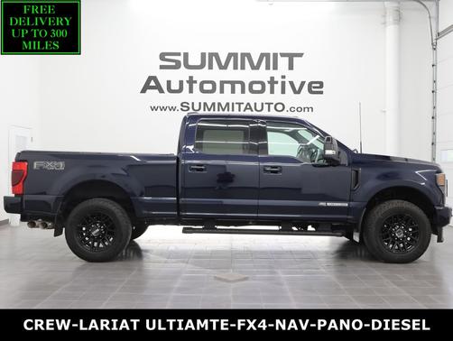 Antimatter Blue Metallic 2022 Ford F-350 Lariat