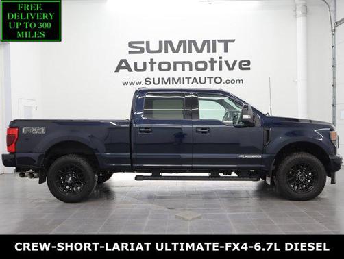 Antimatter Blue Metallic 2022 Ford F-350 Lariat