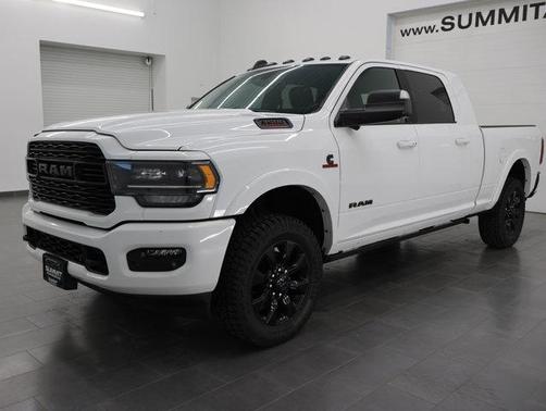 Bright White Clearcoat 2021 RAM 3500 Limited Mega Cab 4x4 6'4' Box