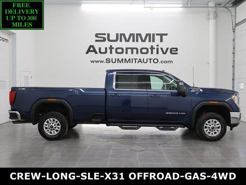 Pacific Blue Metallic 2021 GMC Sierra 2500 SLE