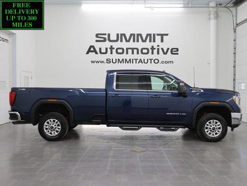 Pacific Blue Metallic 2021 GMC Sierra 2500 SLE