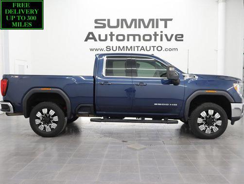Pacific Blue Metallic 2022 GMC Sierra 2500 SLE