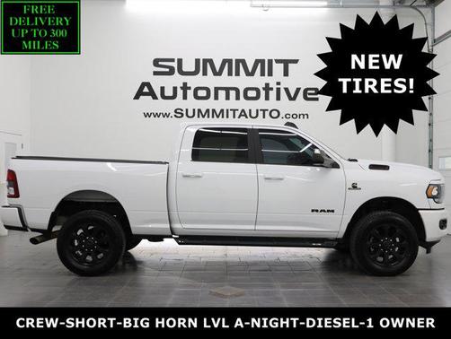 Bright White Clearcoat 2022 RAM 2500 Big Horn Crew Cab 4x4 6'4' Box
