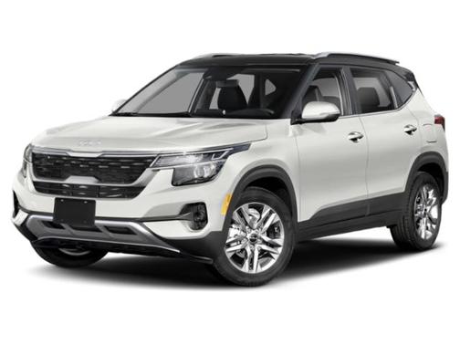 Clear White/Black Roof 2022 Kia Seltos S