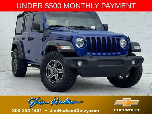 Ocean Blue Metallic Clearcoat 2018 Jeep Wrangler Unlimited Sport