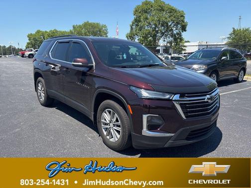 Black Cherry Metallic 2023 Chevrolet Traverse LT Cloth