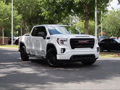 Summit White 2021 GMC Sierra 1500 Elevation