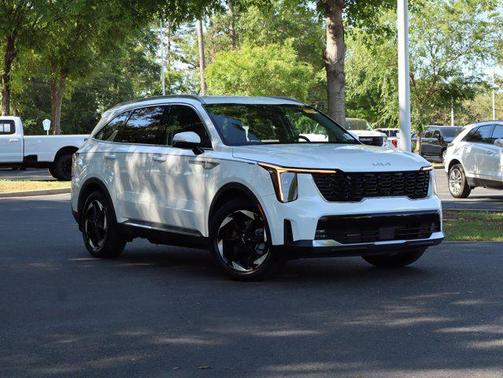 Snow White Pearl 2025 Kia Sorento Hybrid EX