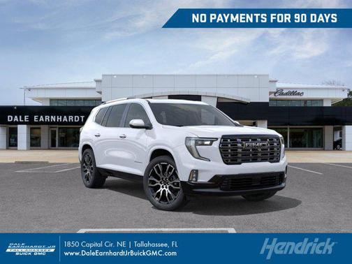 Glacier White Tricoat 2026 GMC Acadia Denali