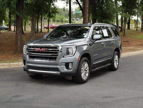 Satin Steel Metallic 2021 GMC Yukon SLT