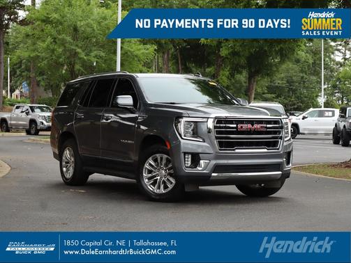 Satin Steel Metallic 2021 GMC Yukon SLT