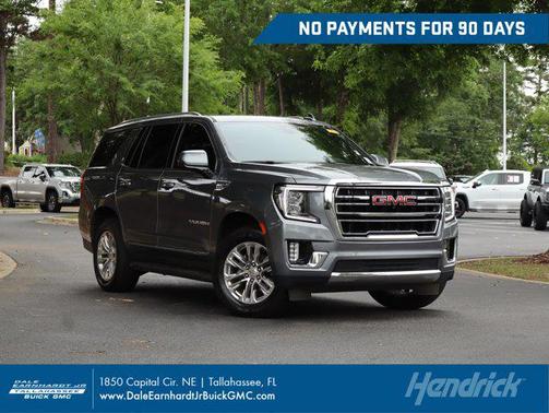 Satin Steel Metallic 2021 GMC Yukon SLT