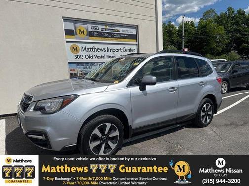 Ice Silver Metallic 2017 Subaru Forester 2.5i Limited