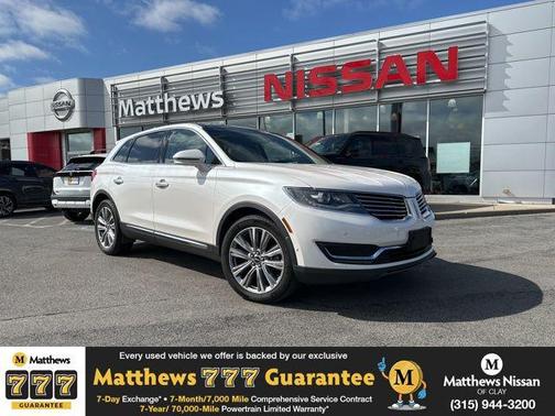 White Platinum Clearcoat Metallic 2017 Lincoln MKX Reserve