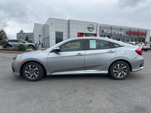 Polished Metal Metallic 2017 Honda Civic EX