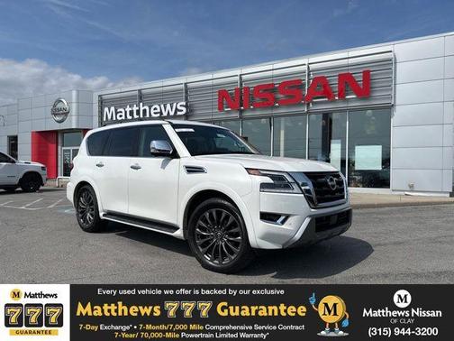 Aspen White Tricoat 2024 Nissan Armada Platinum 4WD