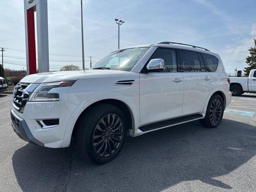 Aspen White Tricoat 2024 Nissan Armada Platinum 4WD