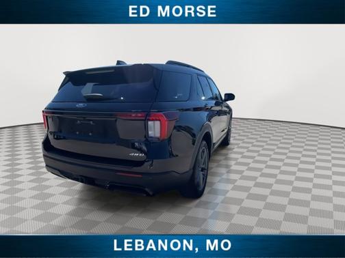 AGATE BLACK METALLIC 2025 Ford Explorer ST-LINE