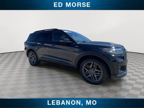 AGATE BLACK METALLIC 2025 Ford Explorer ST-LINE