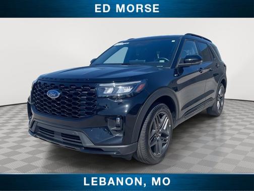 AGATE BLACK METALLIC 2025 Ford Explorer ST-LINE