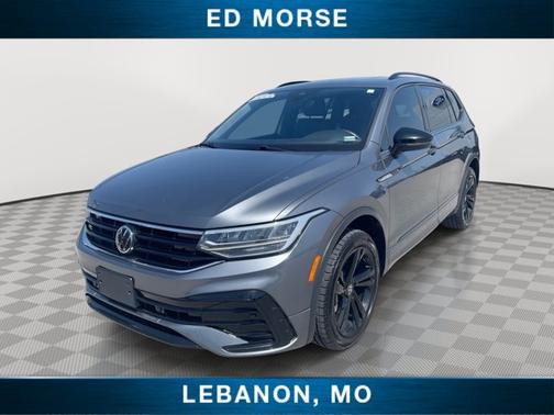 Platinum Gray Metallic 2024 Volkswagen Tiguan 2.0T SE R-LINE BLACK