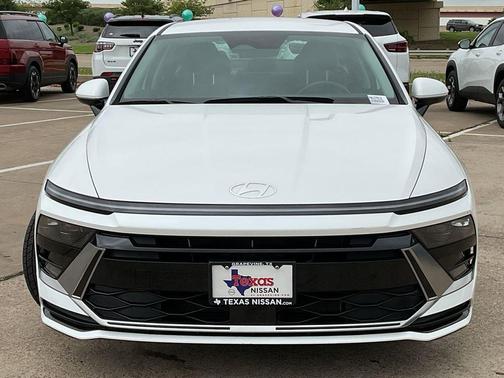 Serenity White 2025 Hyundai SONATA Hybrid SE