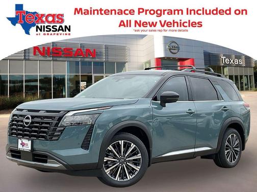 Baltic Teal/Super Black 2026 Nissan Pathfinder Platinum