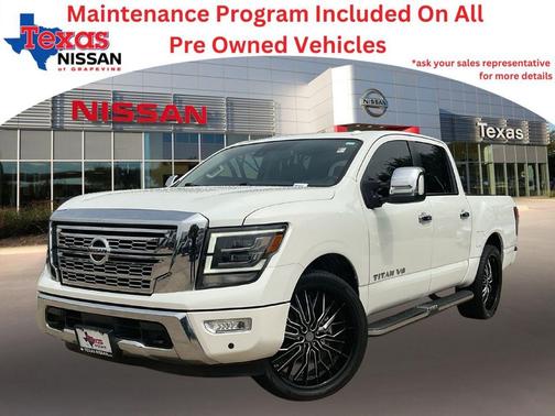 Pearl White 2020 Nissan Titan SL