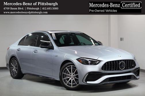 Cirrus Silver Metallic 2024 Mercedes-Benz AMG C 43 4MATIC