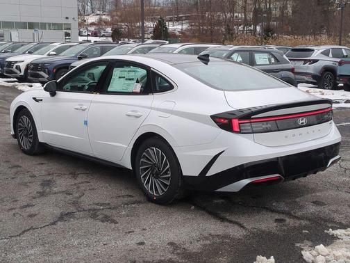 White 2026 Hyundai SONATA Hybrid SEL