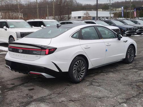 White 2026 Hyundai SONATA Hybrid SEL