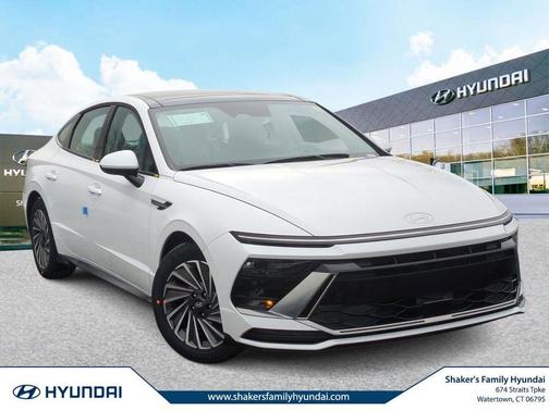 White 2026 Hyundai SONATA Hybrid SEL