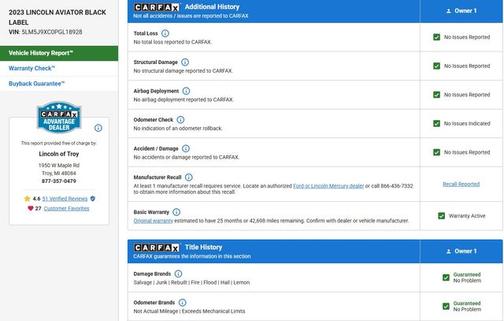 2023 Lincoln Aviator BLACK LABEL