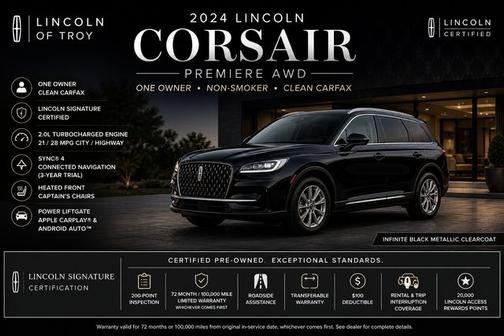 INFINITE BLACK MET CC 2024 Lincoln Corsair PREMIERE