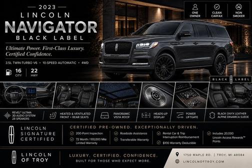 CHROME CAVIAR DARK GRAY MET 2023 Lincoln Navigator BLACK LABEL