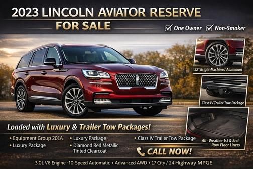 DIAMOND RED MET TINTED CC 2023 Lincoln Aviator RESERVE