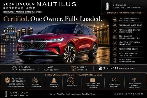 RED CARPET MET CC 2024 Lincoln Nautilus RESERVE