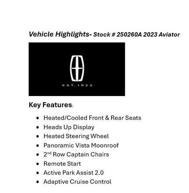 2023 Lincoln Aviator Reserve AWD