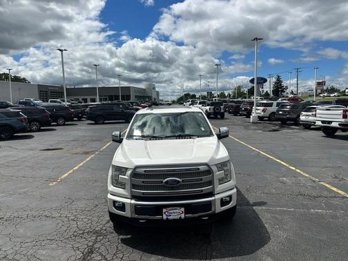 White Platinum Metallic Tri-Coat 2016 Ford F-150 Platinum