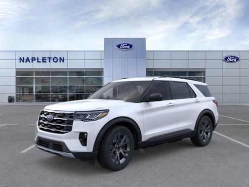 Star White Metallic Tri-Coat 2026 Ford Explorer Active