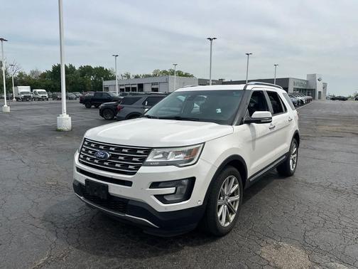 White Platinum Metallic Tri-Coat 2017 Ford Explorer Limited
