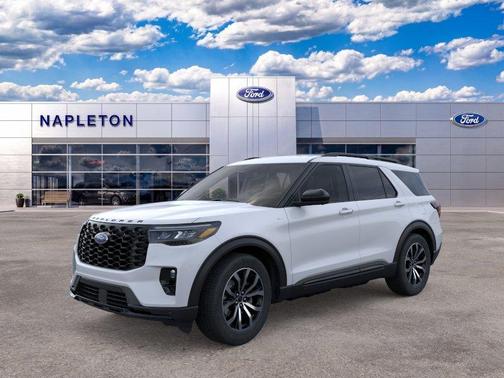 Space White Metallic 2026 Ford Explorer ST-Line