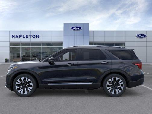 Agate Black Metallic 2026 Ford Explorer Platinum