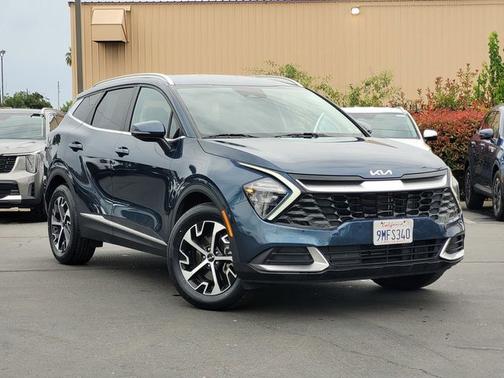 Blue 2023 Kia Sportage Hybrid EX