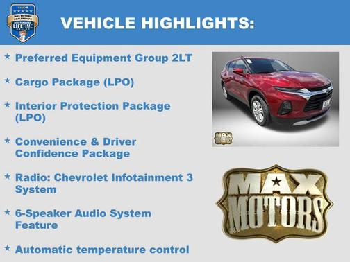Cajun Red Tintcoat 2019 Chevrolet Blazer 2LT