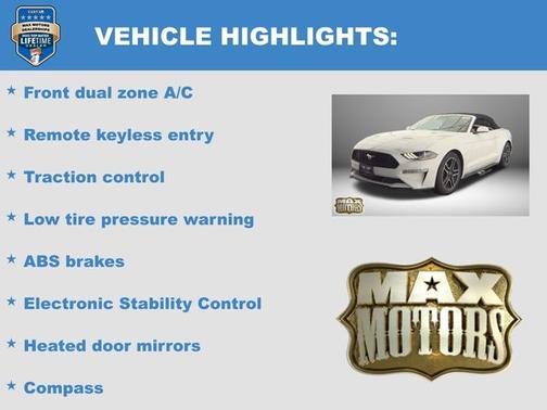 Oxford White 2023 Ford Mustang EcoBoost Premium